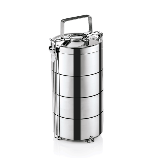 Thermoetagentransportbehälter mit 3 Speiseeinsätzen á 0,6 ltr., Edelstahl 