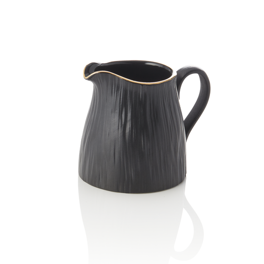 Gießer Set MAYA KURO, Ø 4,5 cm, 100 ml, schwarz, Set á 6 Stück, Porzellan 