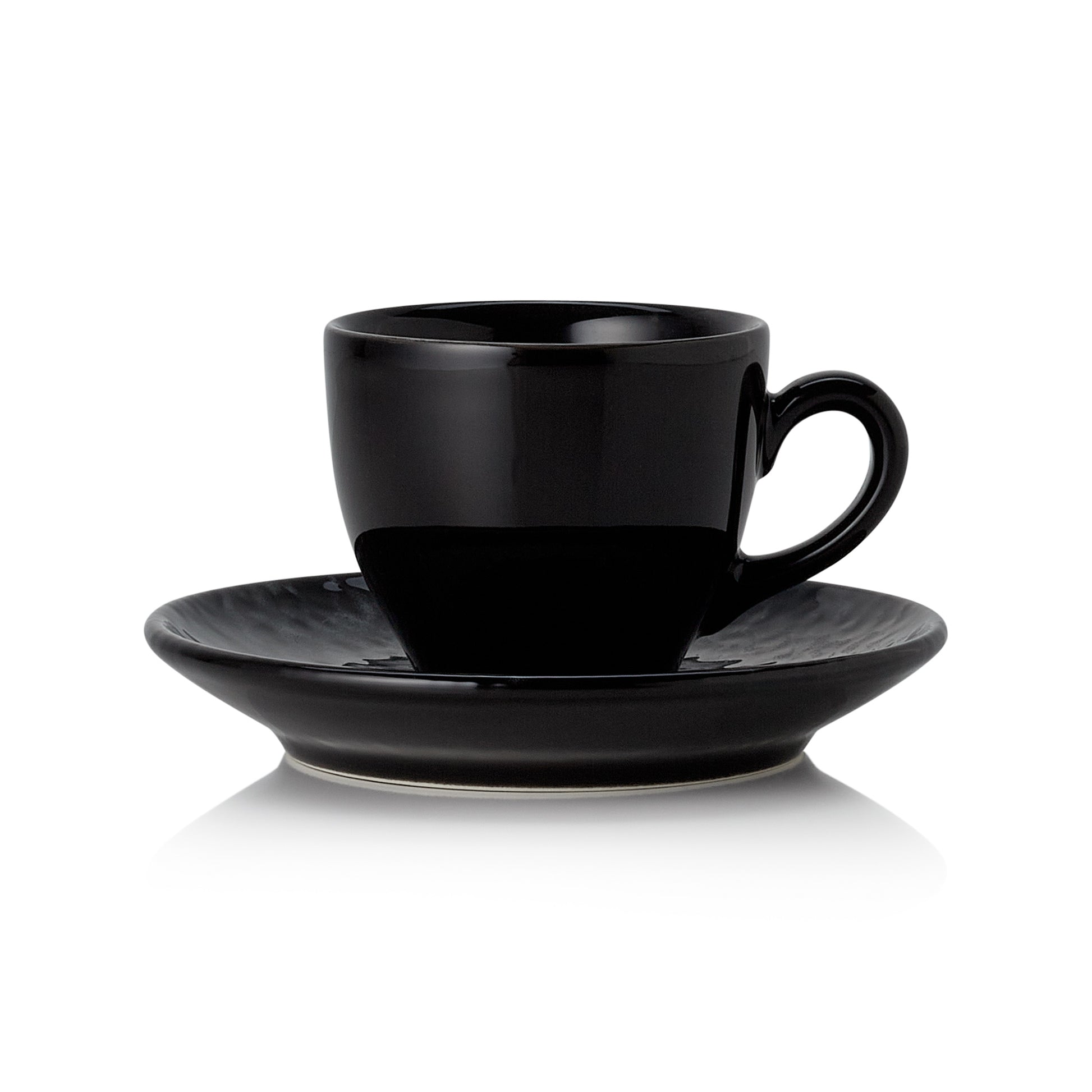 Espresso- und Untertasse Set VIDA NIGHT, 90 ml, Set á 6 Stück, night, Porzellan 
