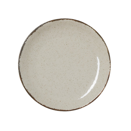 Teller Set SMILLA SAND, flach, Ø 17 cm, Set á 6 Stück, sand, Porzellan 