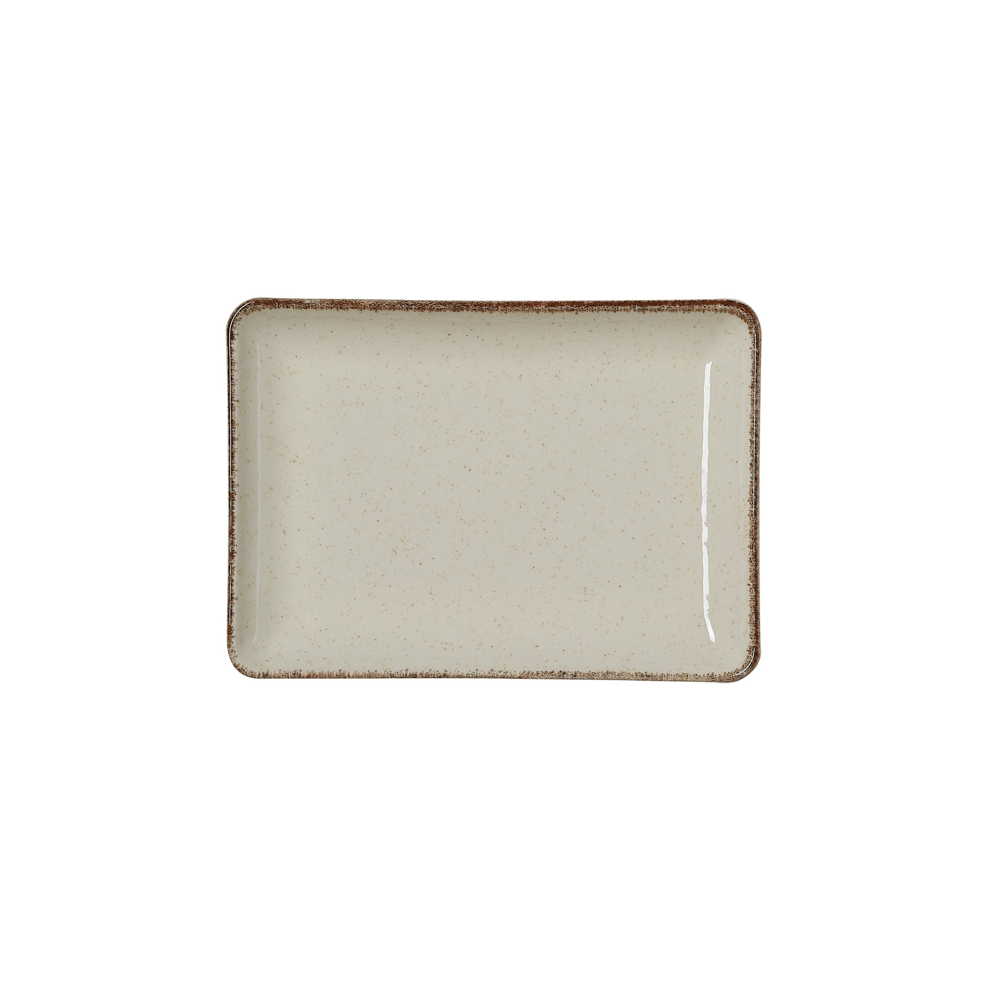 Teller Set SMILLA SAND, flach, 18 x 13 cm, Set á 6 Stück, sand, Porzellan 