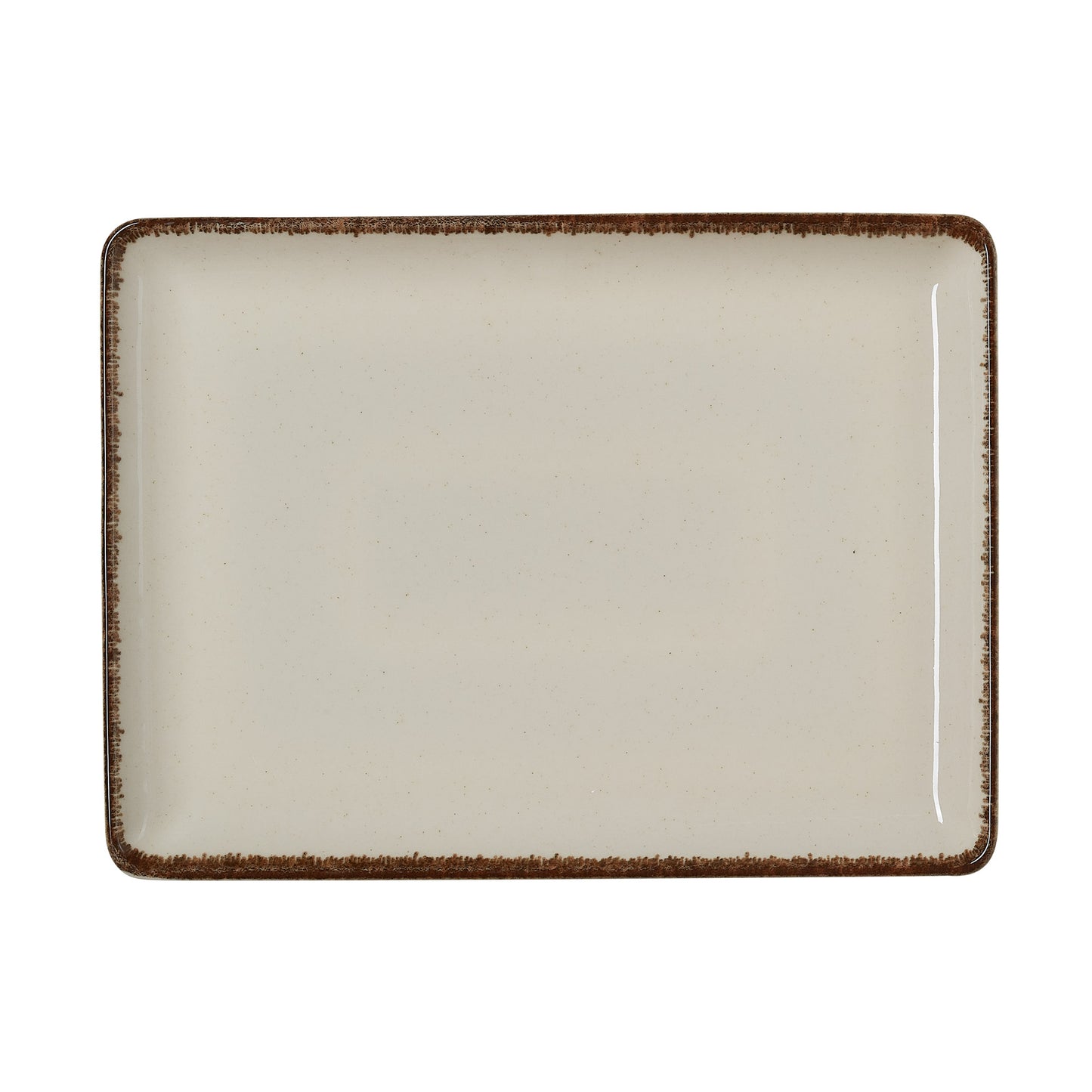 Teller Set SMILLA SAND, flach, 27 x 20 cm, Set á 6 Stück, sand, Porzellan 