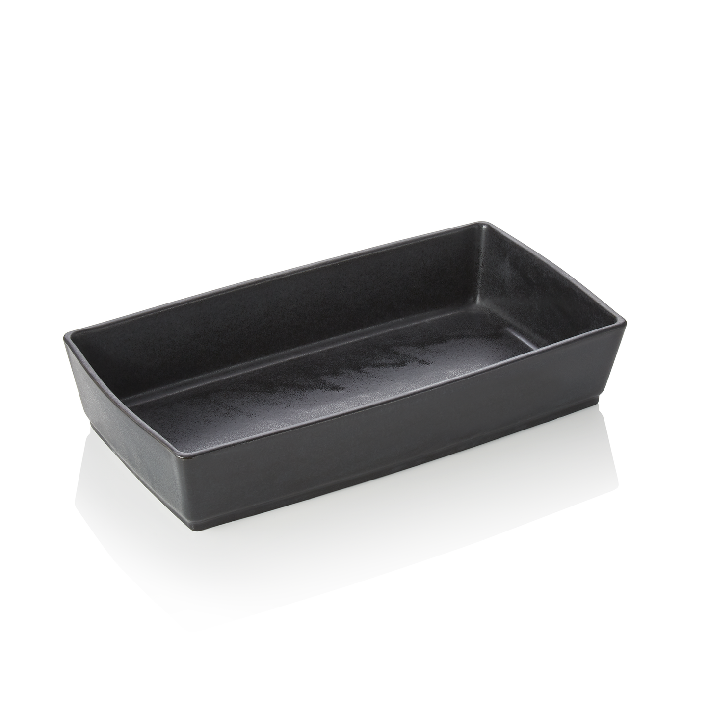 Buffetschale, 35 x 18,5 x 7 cm, schwarz, Porzellan  