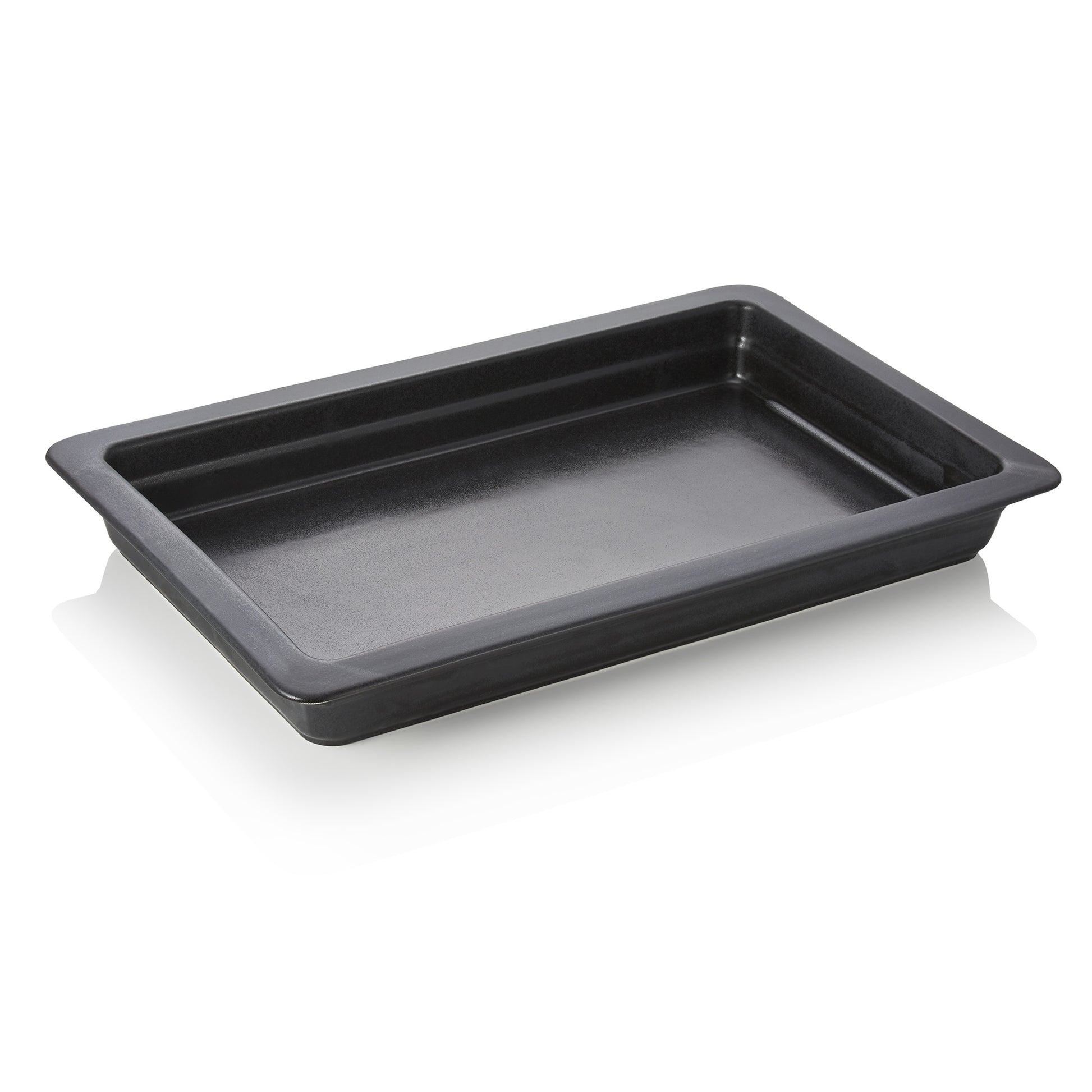 GN Behälter Induktion 1/1, 65 mm, schwarz, Porzellan 