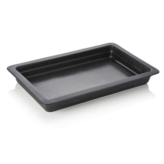 GN Behälter Induktion 1/1, 65 mm, schwarz, Porzellan 