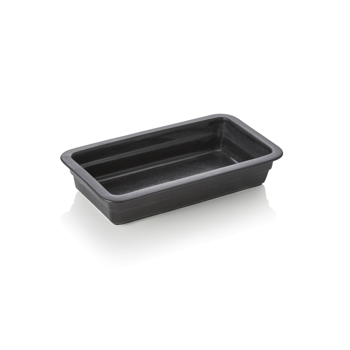 GN Behälter Induktion 1/3, 65 mm, schwarz, Porzellan 