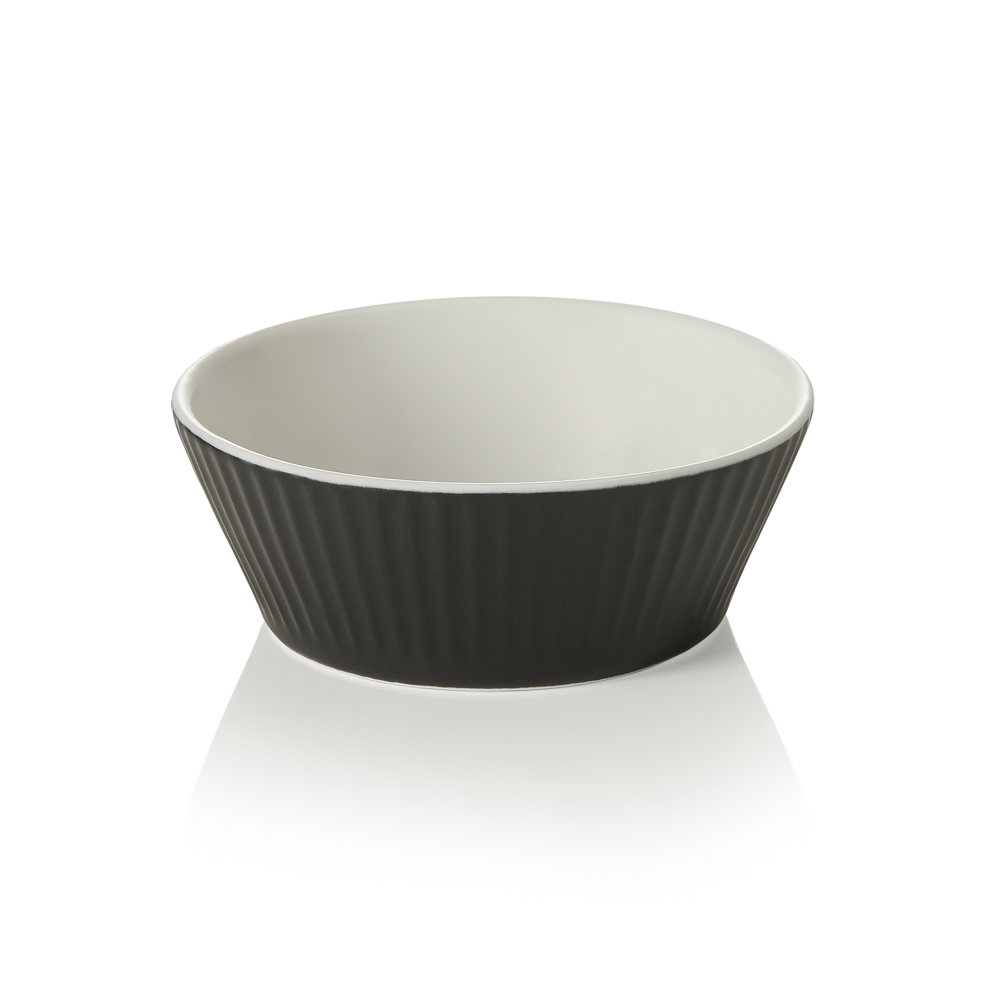 Ragout Fin Set, Ø 9 cm, 200 ml, schwarz, Set á 6 Stück, Porzellan 