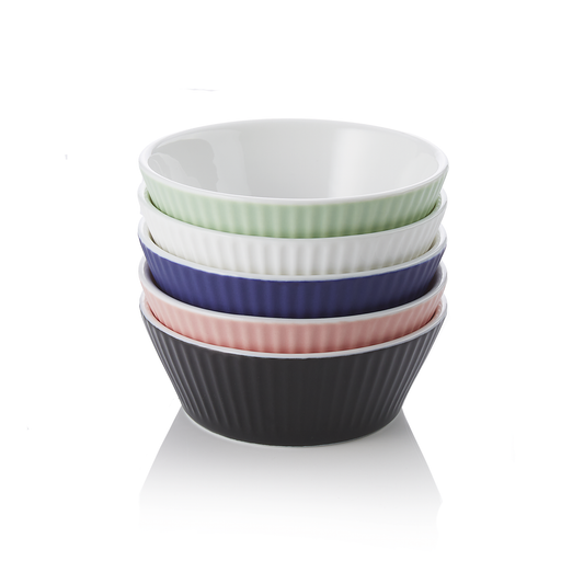 Ragout Fin Mix Set, Ø 9 cm, 200 ml, 5 farbiges Set, Porzellan  