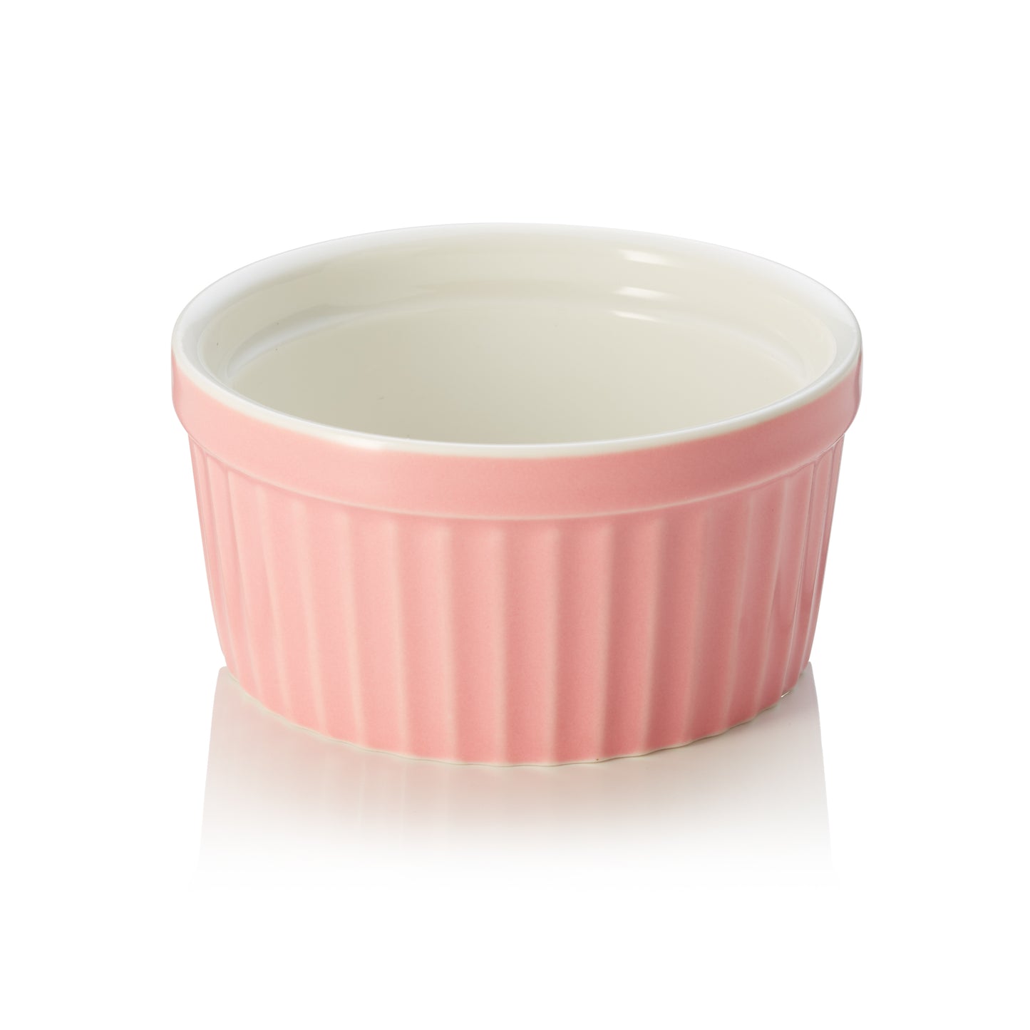 Ragout Fin Set, Ø 9 cm, 130 ml, rosa, Set á 6 Stück, Porzellan 