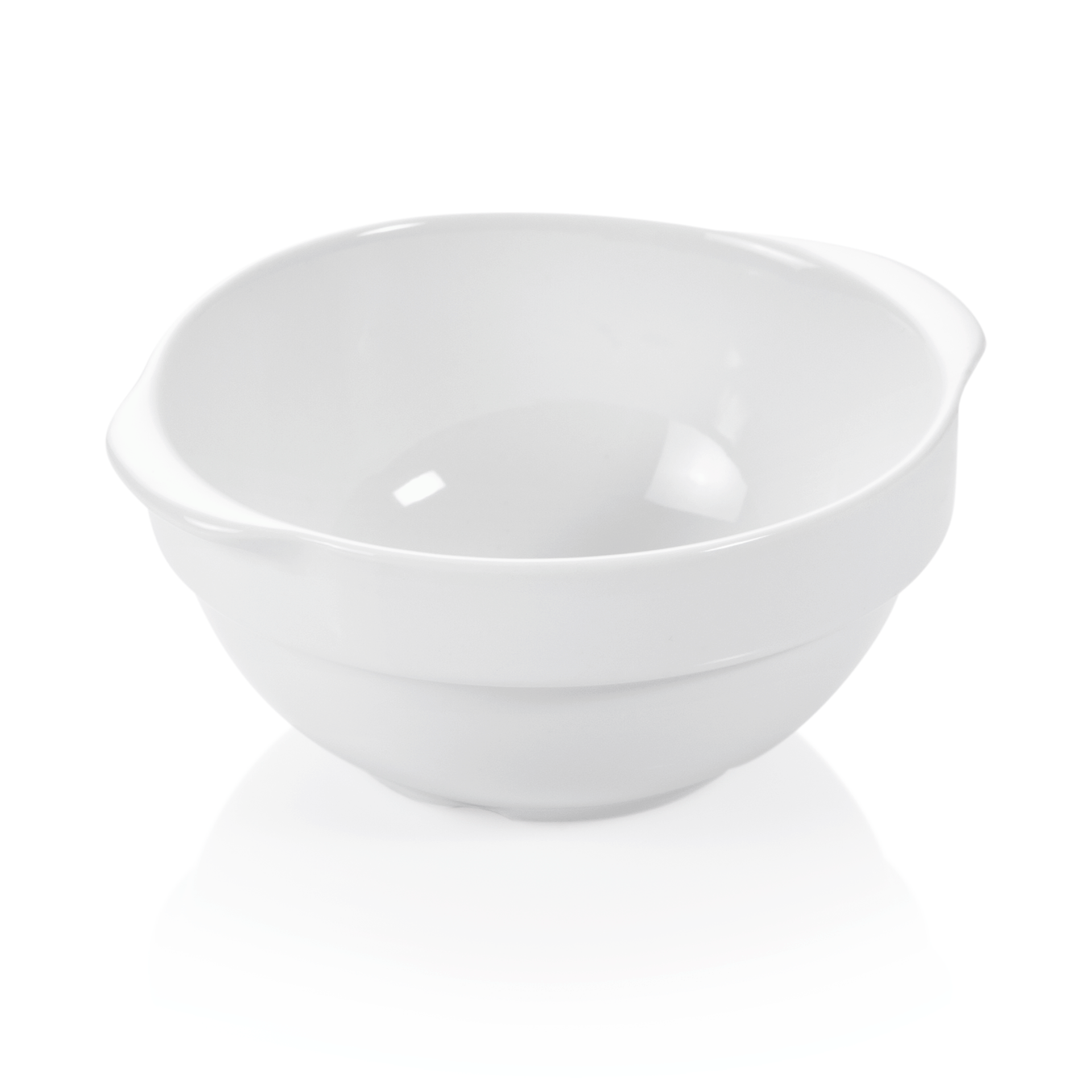 Schale Set mit Lappengriffen, 0,4 ltr., Ø 12,5 cm, Set á 6 Stück, Porzellan  