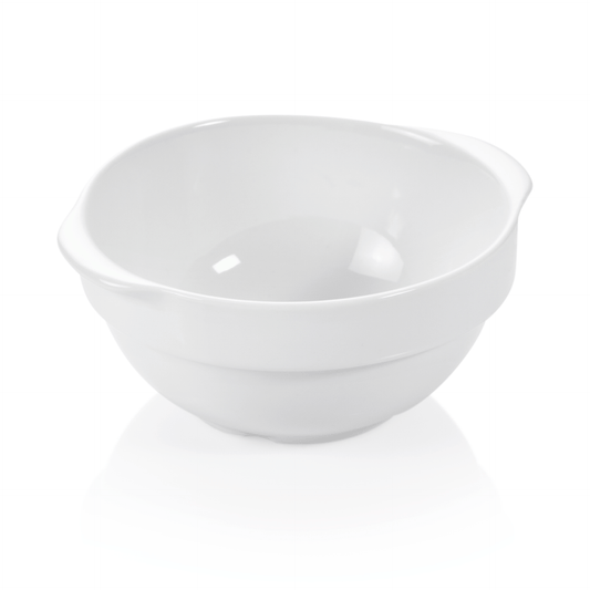 Schale Set mit Lappengriffen, 0,4 ltr., Ø 12,5 cm, Set á 6 Stück, Porzellan  