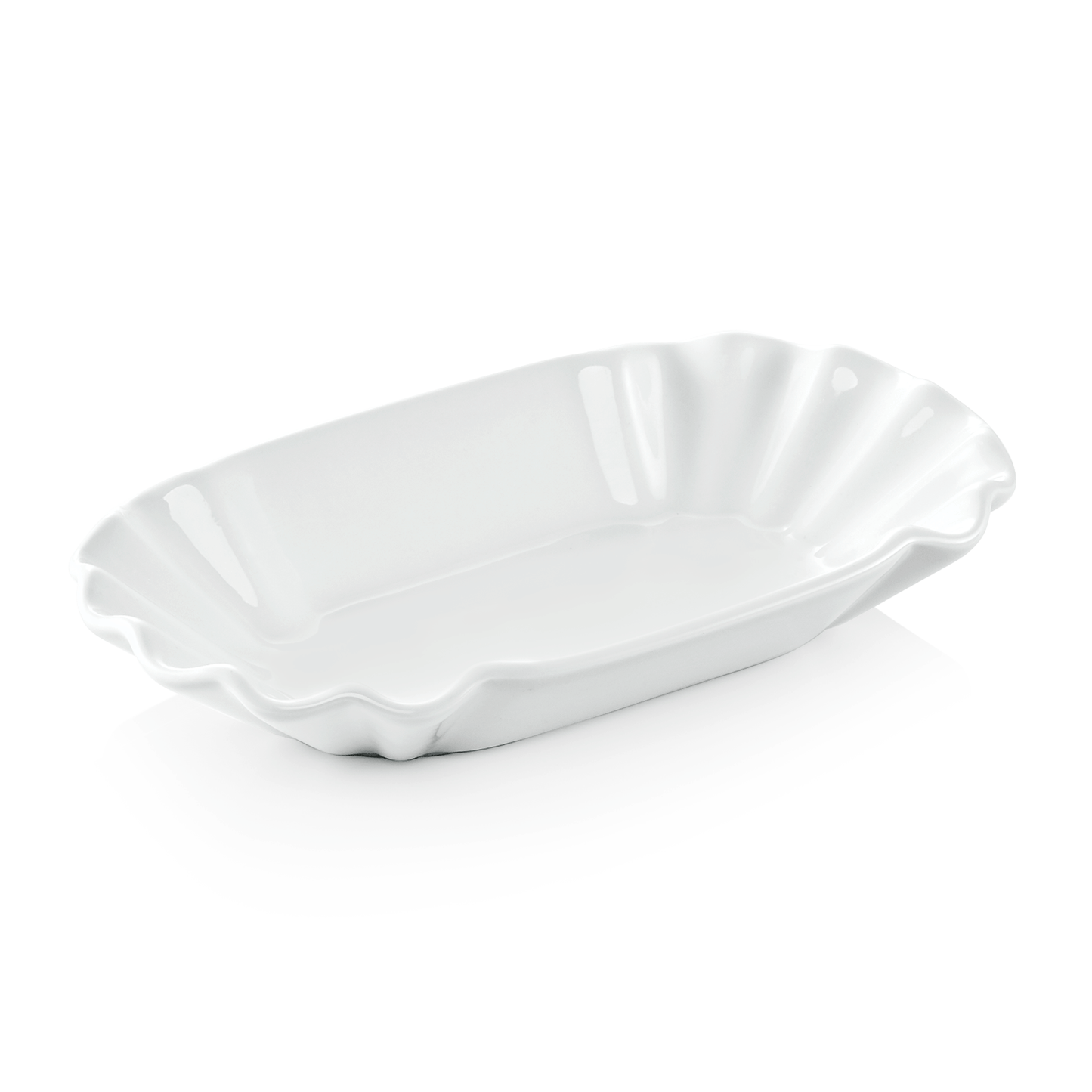 Pommesschale Set, 20 x 11 x 3 cm, Set á 6 Stück, Porzellan  