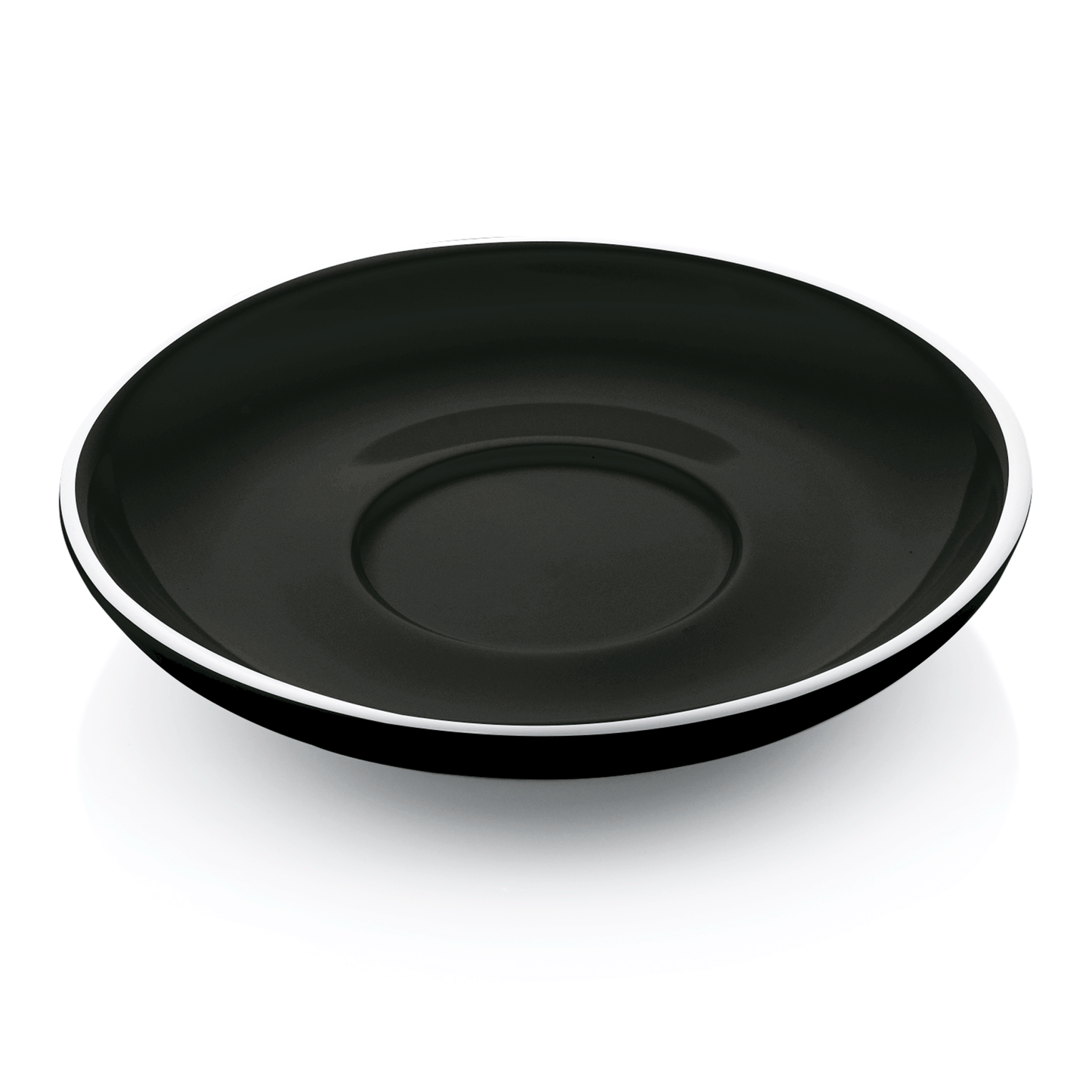 Cappuccinountertasse Set ITALIA BLACK für 4998 020, Set á 6 Stück, Porzellan 
