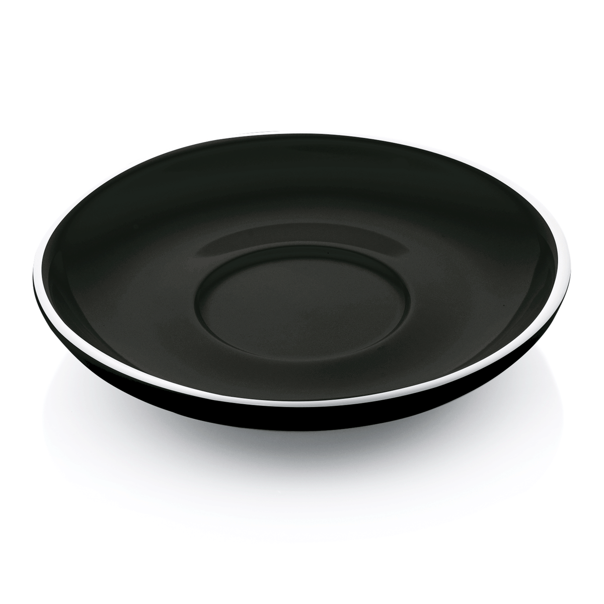 Cappuccinountertasse Set ITALIA BLACK für 4998 020, Set á 6 Stück, Porzellan 