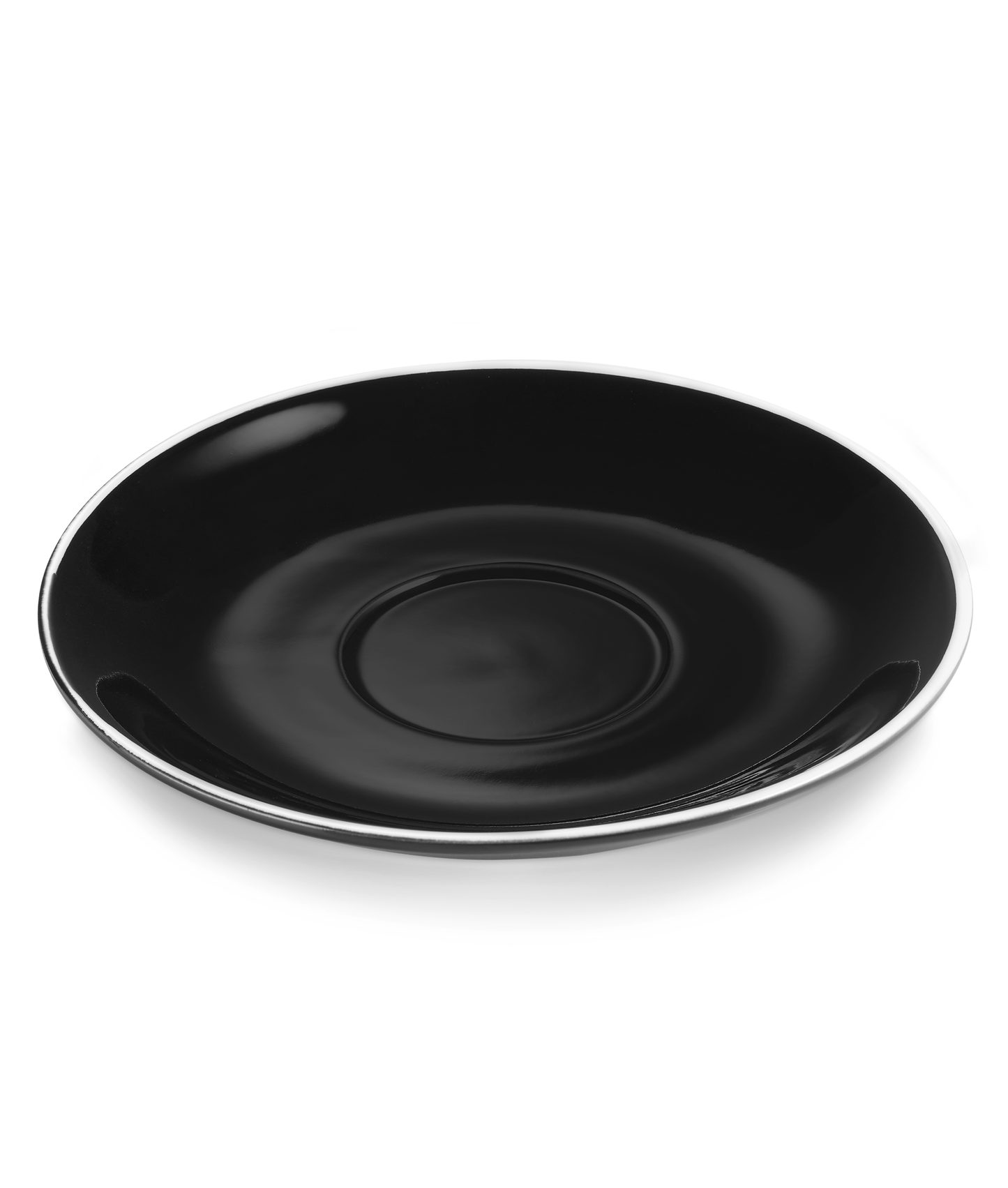 Caffè Latte Untertasse Set Italia Black für 4998 035, Set á 6 Stück, Porzellan 