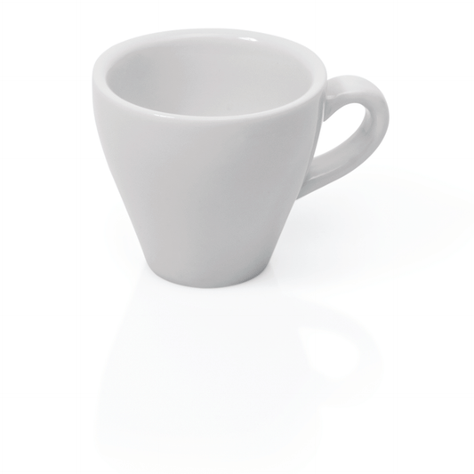 Espresso Obertasse Set ITALIA WHITE, 90 ml, Set á 6 Stück, Porzellan 