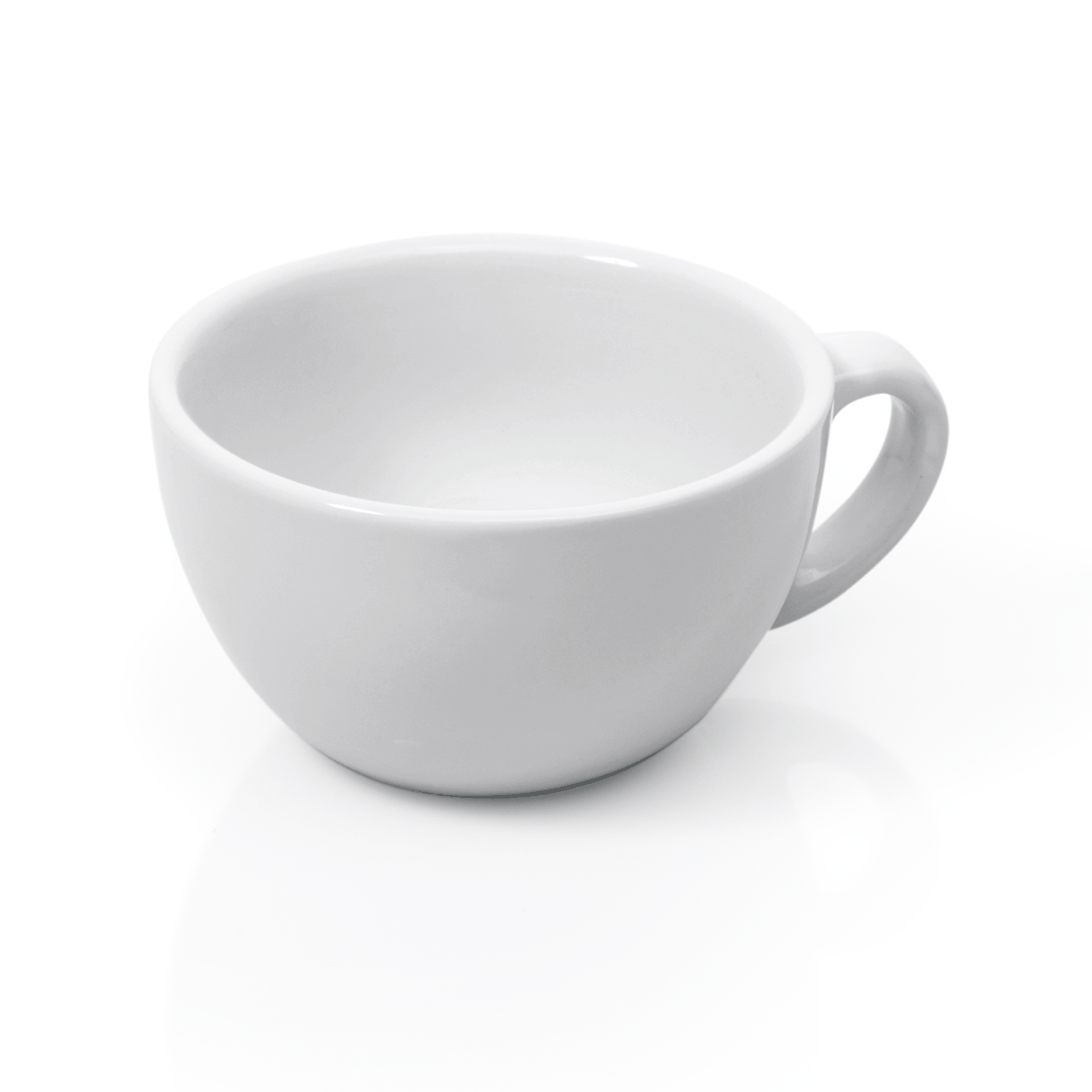 Cappuccino Obertasse Set ITALIA WHITE, 200 ml, Set á 6 Stück, Porzellan 