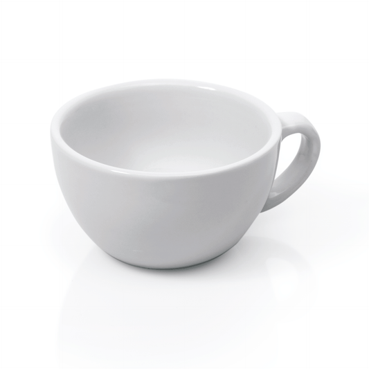 Cappuccino Obertasse Set ITALIA WHITE, 200 ml, Set á 6 Stück, Porzellan 