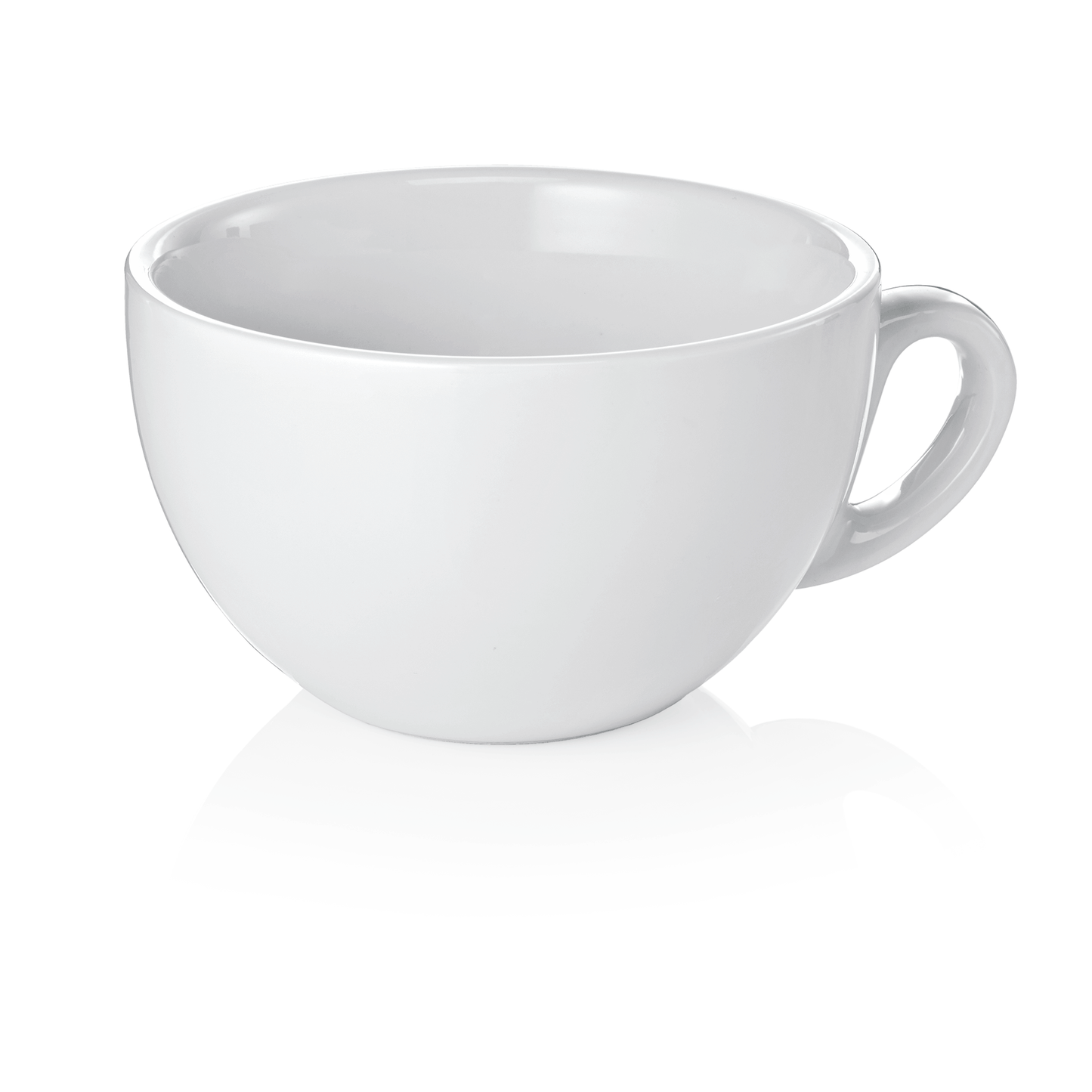 Cappuccino Obertasse Set ITALIA WHITE, 280 ml, Set á 6 Stück, Porzellan 