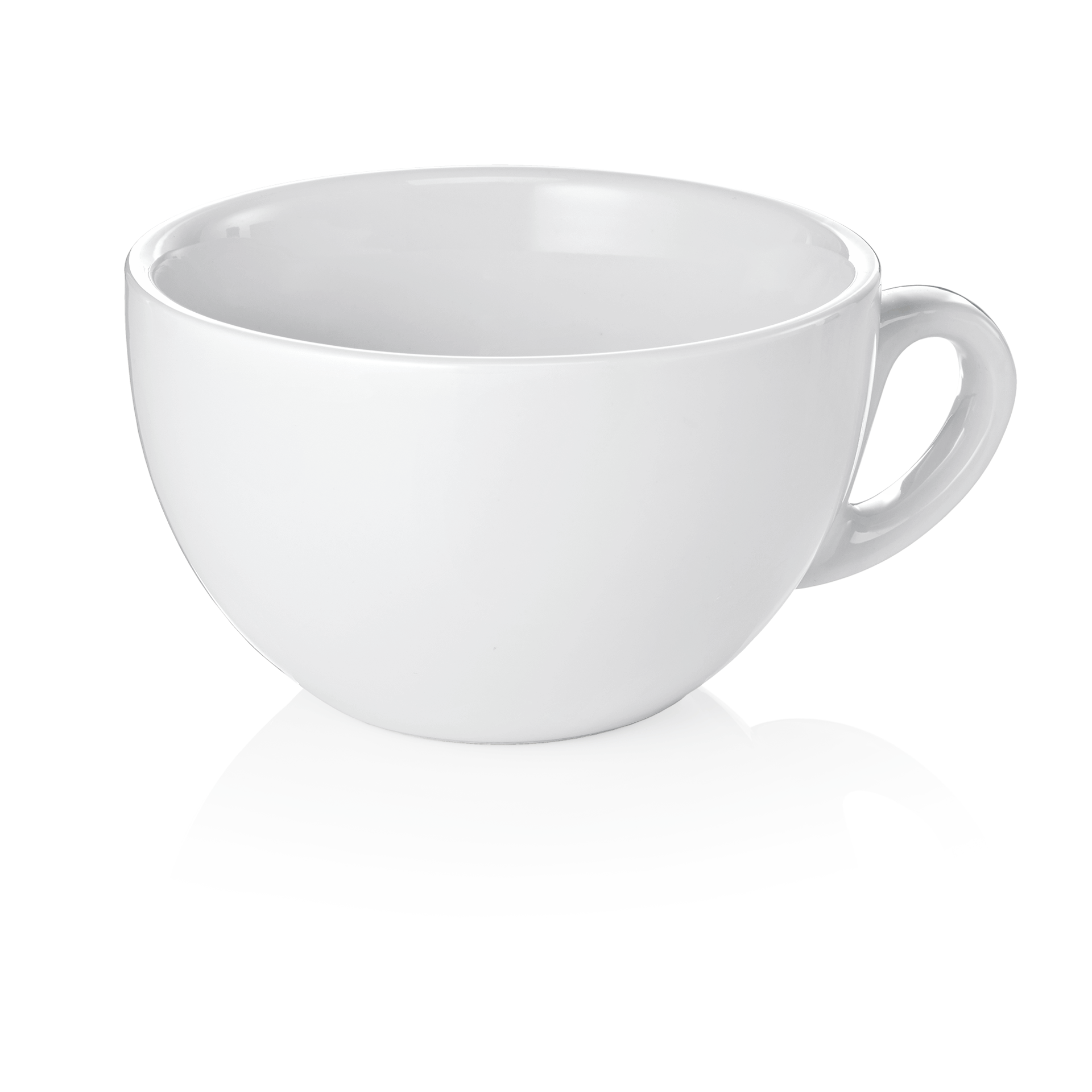 Cappuccino Obertasse Set ITALIA WHITE, 280 ml, Set á 6 Stück, Porzellan 