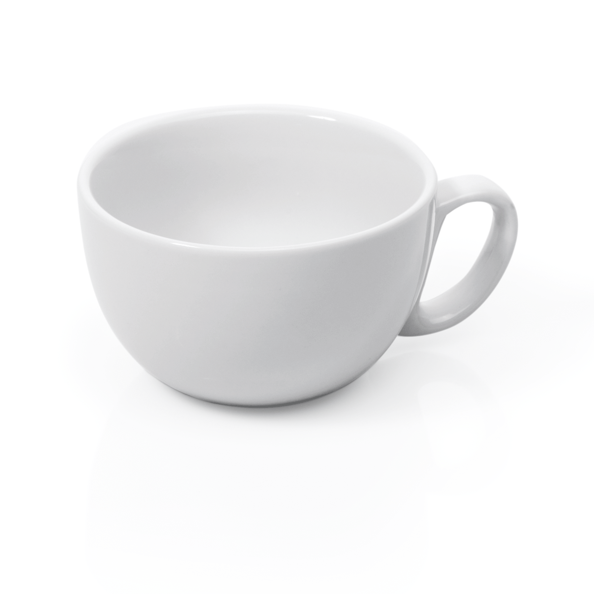 Caffè Latte Set ITALIA WHITE, 350 ml, Set á 6 Stück, Porzellan 