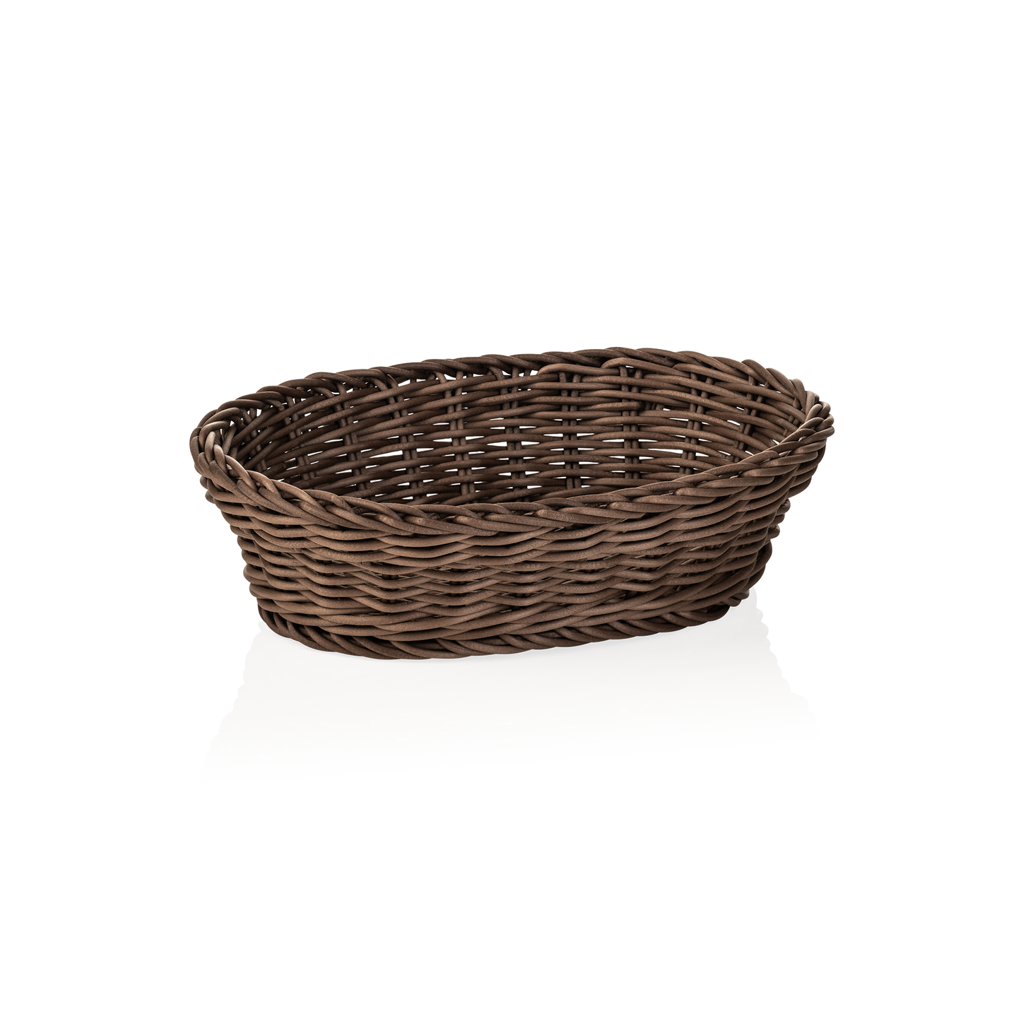 Korb Weaver Pro Tischkörbe, 25 x 19 x 6,5 cm, oval, braun, Polypropylen, BPA frei 