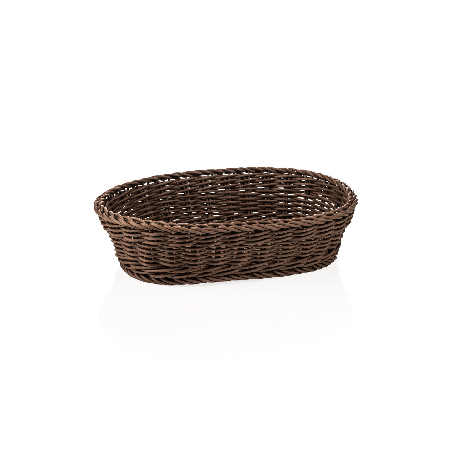 Korb Weaver Pro Tischkörbe, 32 x 23 x 7 cm, oval, braun, Polypropylen, BPA frei 