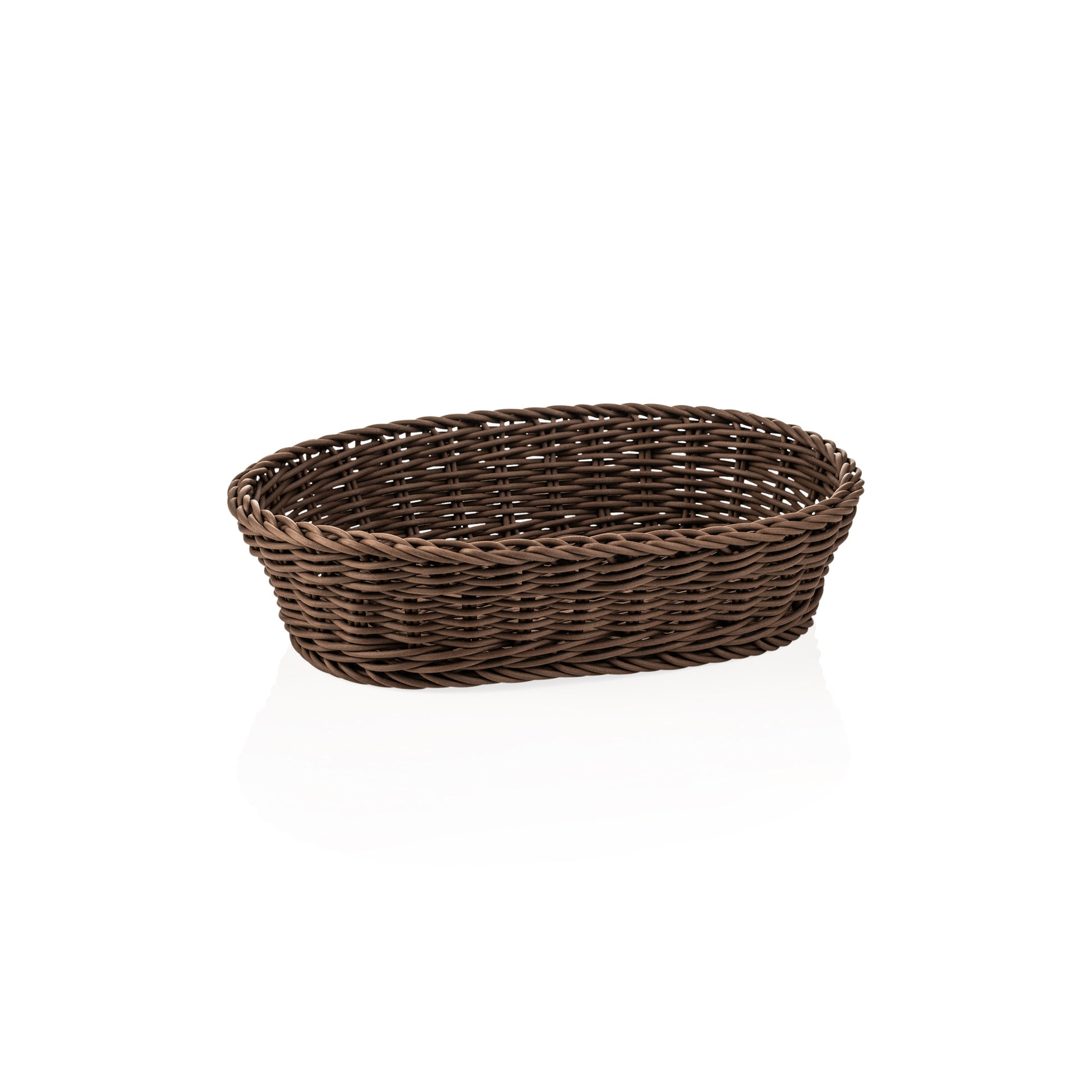Korb Weaver Pro Tischkörbe, 32 x 23 x 7 cm, oval, braun, Polypropylen, BPA frei 