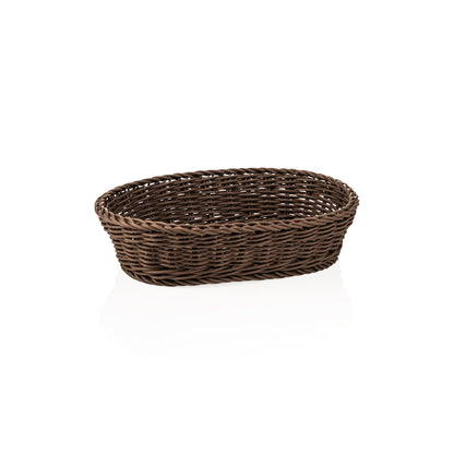 Korb Weaver Pro Tischkörbe, 32 x 23 x 7 cm, oval, braun, Polypropylen, BPA frei 