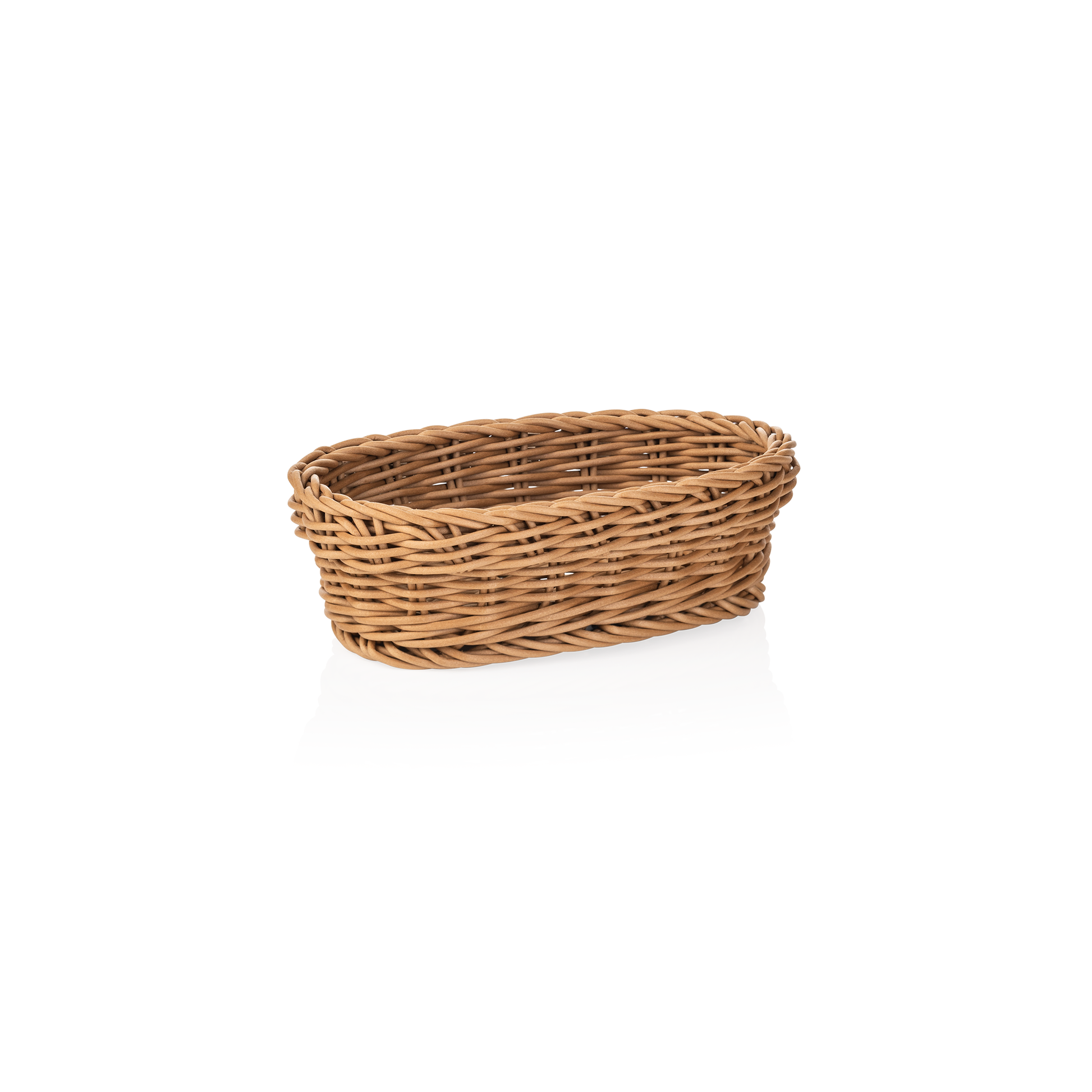 Korb Weaver Pro Tischkörbe, 19 x 12 x 6 cm, oval, beige, Polypropylen, BPA frei 