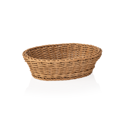 Korb Weaver Pro Tischkörbe, 25 x 19 x 6,5 cm, oval, beige, Polypropylen, BPA frei 
