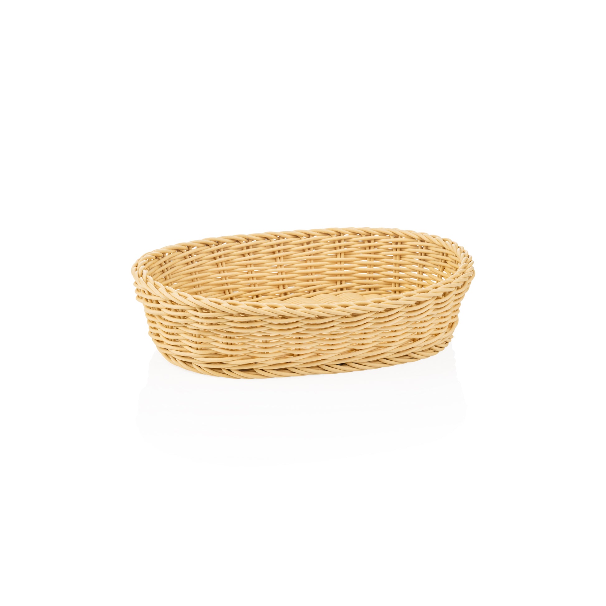Korb Weaver Pro Tischkörbe, 32 x 23 x 7 cm, oval, hellbeige, Polypropylen, BPA frei 