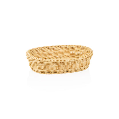 Korb Weaver Pro Tischkörbe, 32 x 23 x 7 cm, oval, hellbeige, Polypropylen, BPA frei 