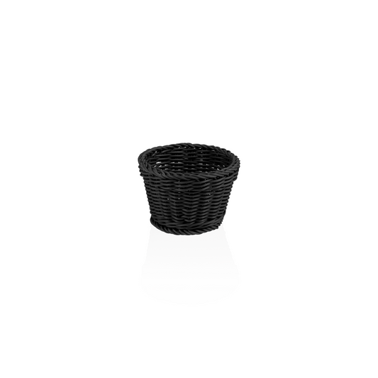 Korb Weaver Pro Tischkörbe, Ø 13 cm, Höhe 10 cm, oval, schwarz, Polypropylen, BPA frei 