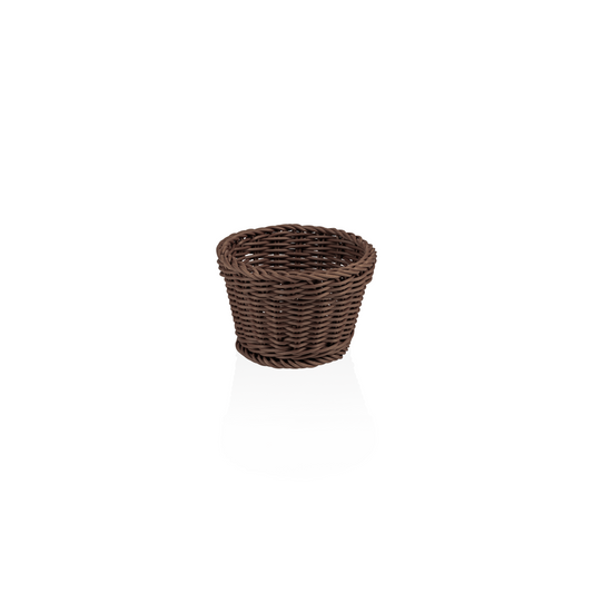 Korb Weaver Pro Tischkörbe, Ø 13 cm, Höhe 10 cm, oval, braun, Polypropylen, BPA frei 