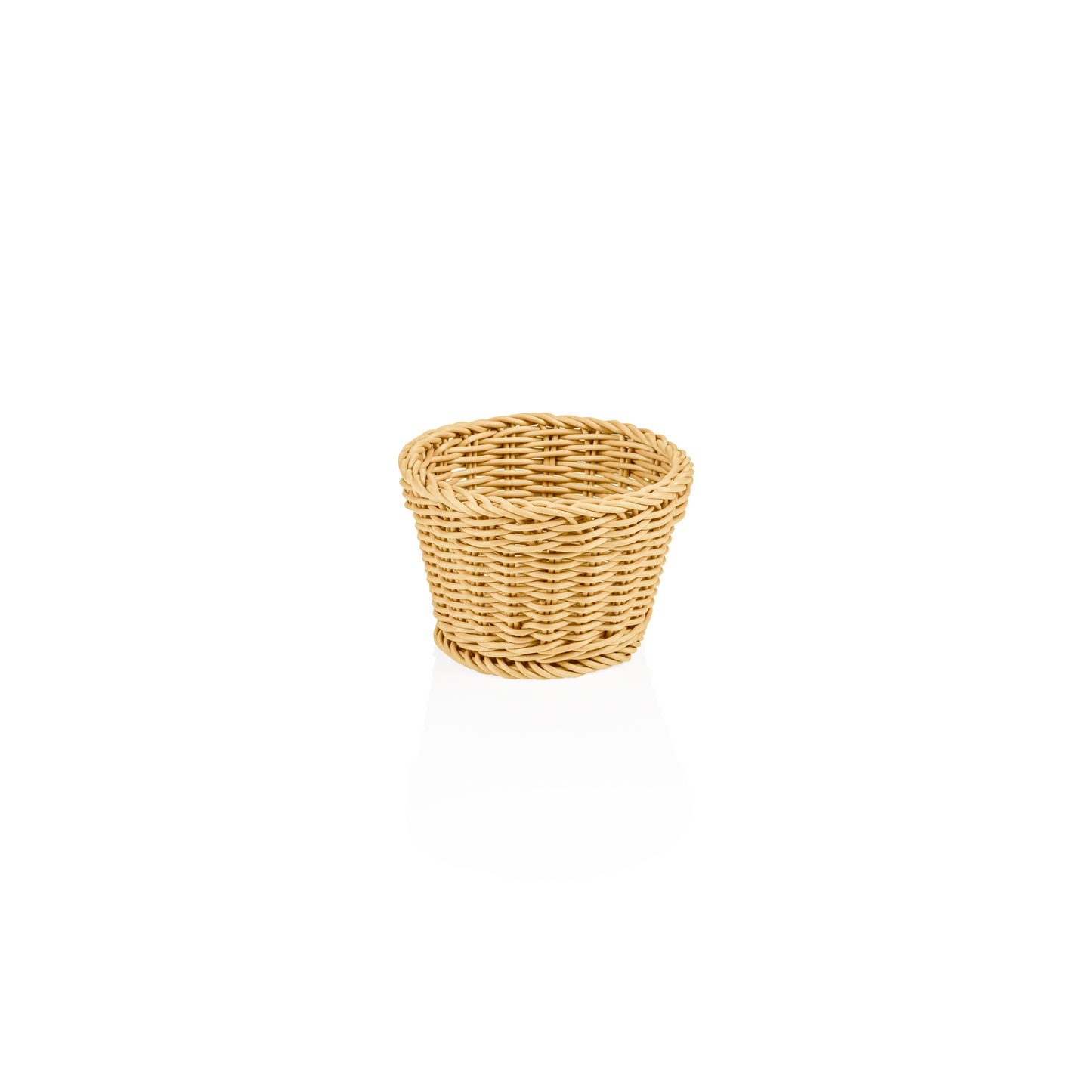 Korb Weaver Pro Tischkörbe, Ø 13 cm, Höhe 10 cm, oval, hellbeige, Polypropylen, BPA frei 