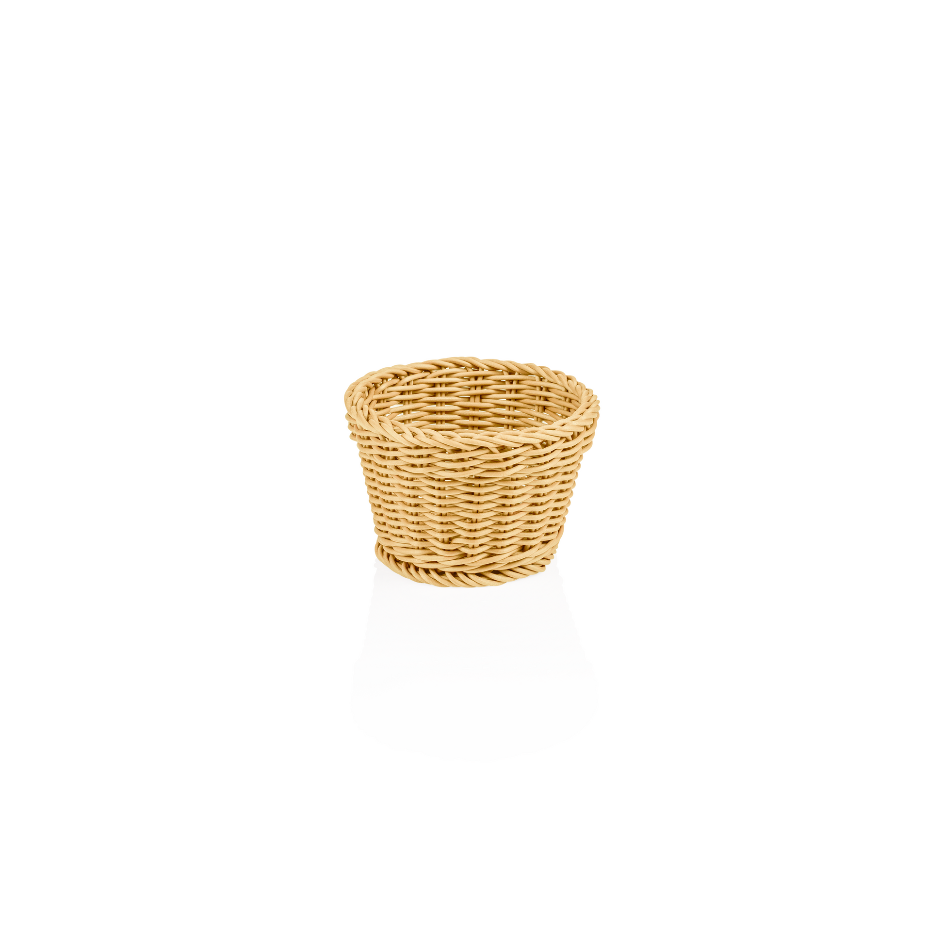 Korb Weaver Pro Tischkörbe, Ø 13 cm, Höhe 10 cm, oval, hellbeige, Polypropylen, BPA frei 