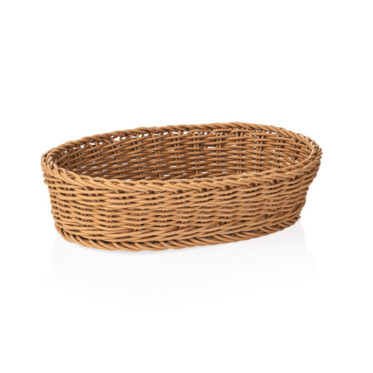 Korb Weaver Pro Tischkörbe, 28 x 16 x 8 cm, oval, beige, Polypropylen, BPA frei 