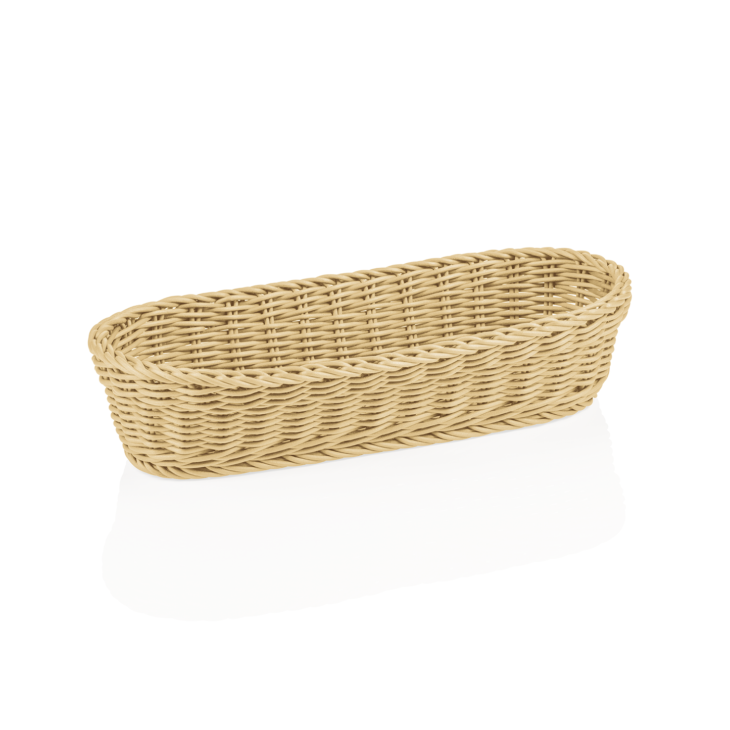 Baguettekorb Weaver Pro Systemkörbe, 40 x 16 x 8 cm, oval, hellbeige, Polypropylen, BPA frei 