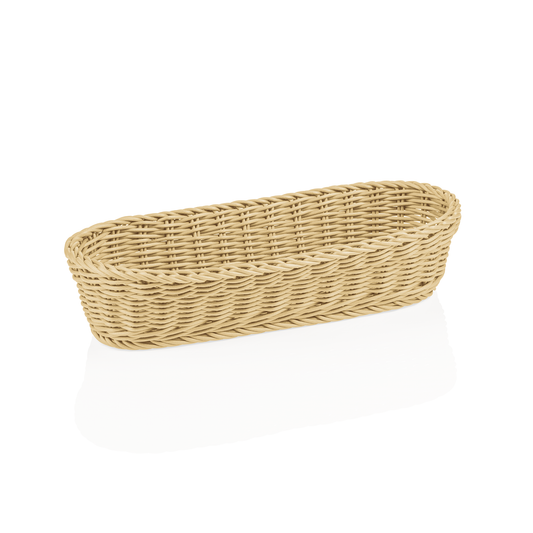 Baguettekorb Weaver Pro Systemkörbe, 40 x 16 x 8 cm, oval, hellbeige, Polypropylen, BPA frei 