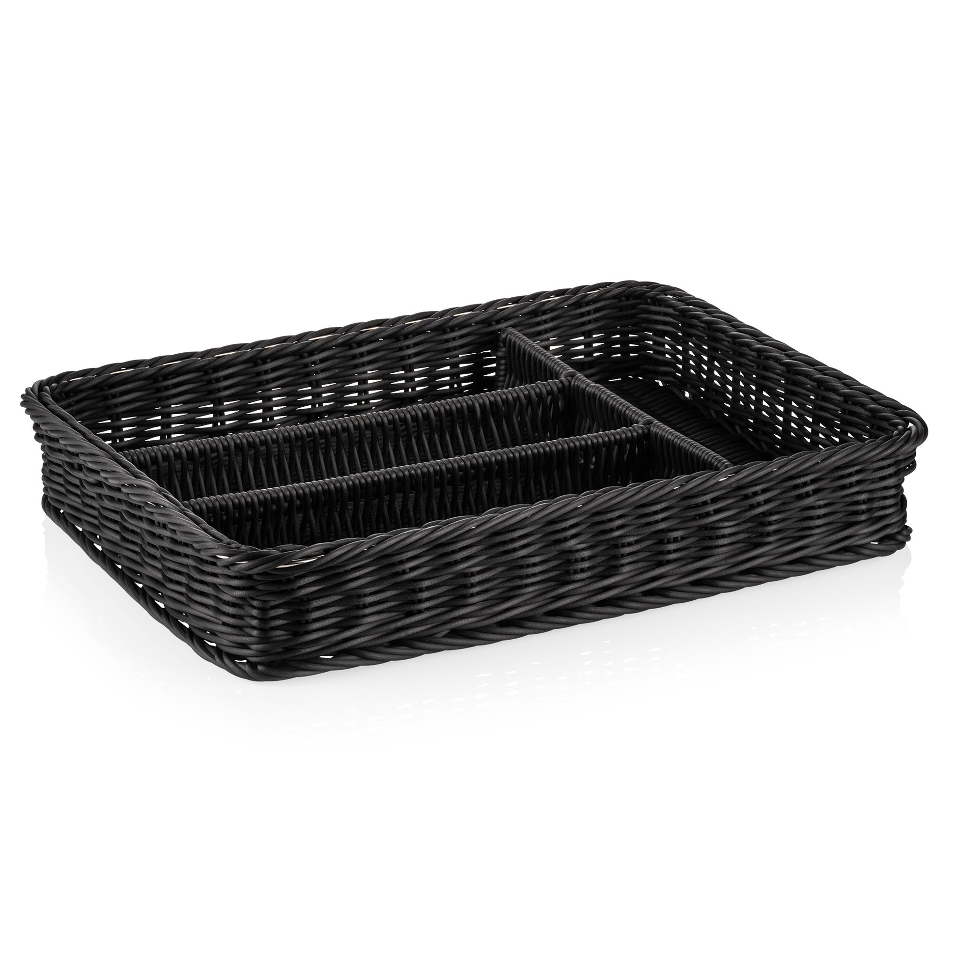 Besteckkorb Weaver Pro Systemkörbe, 40 x 30 x 6,5 cm, schwarz, Polypropylen, BPA frei 