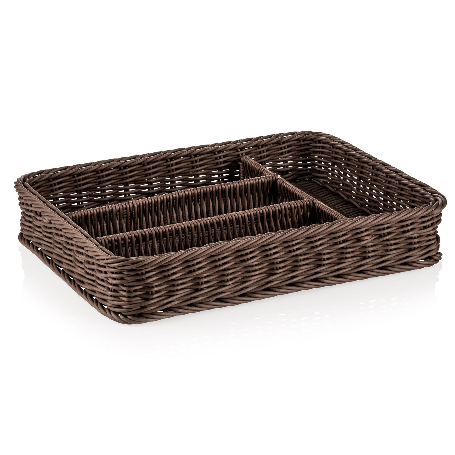 Besteckkorb Weaver Pro Systemkörbe, 40 x 30 x 6,5 cm, braun, Polypropylen, BPA frei 