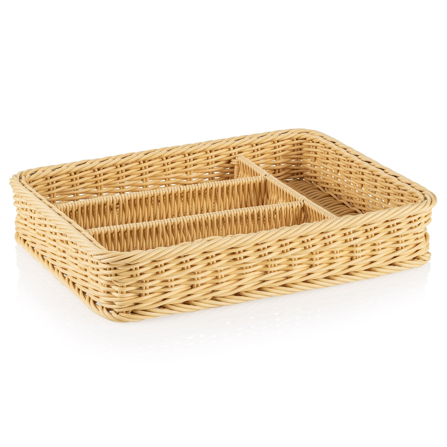 Besteckkorb Weaver Pro Systemkörbe, 40 x 30 x 6,5 cm, hellbeige, Polypropylen, BPA frei 