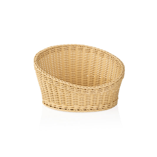 Buffetkorb Weaver Pro Systemkörbe, Ø 34,5 cm, Höhe 20/10 cm, hellbeige, Polypropylen, BPA frei 