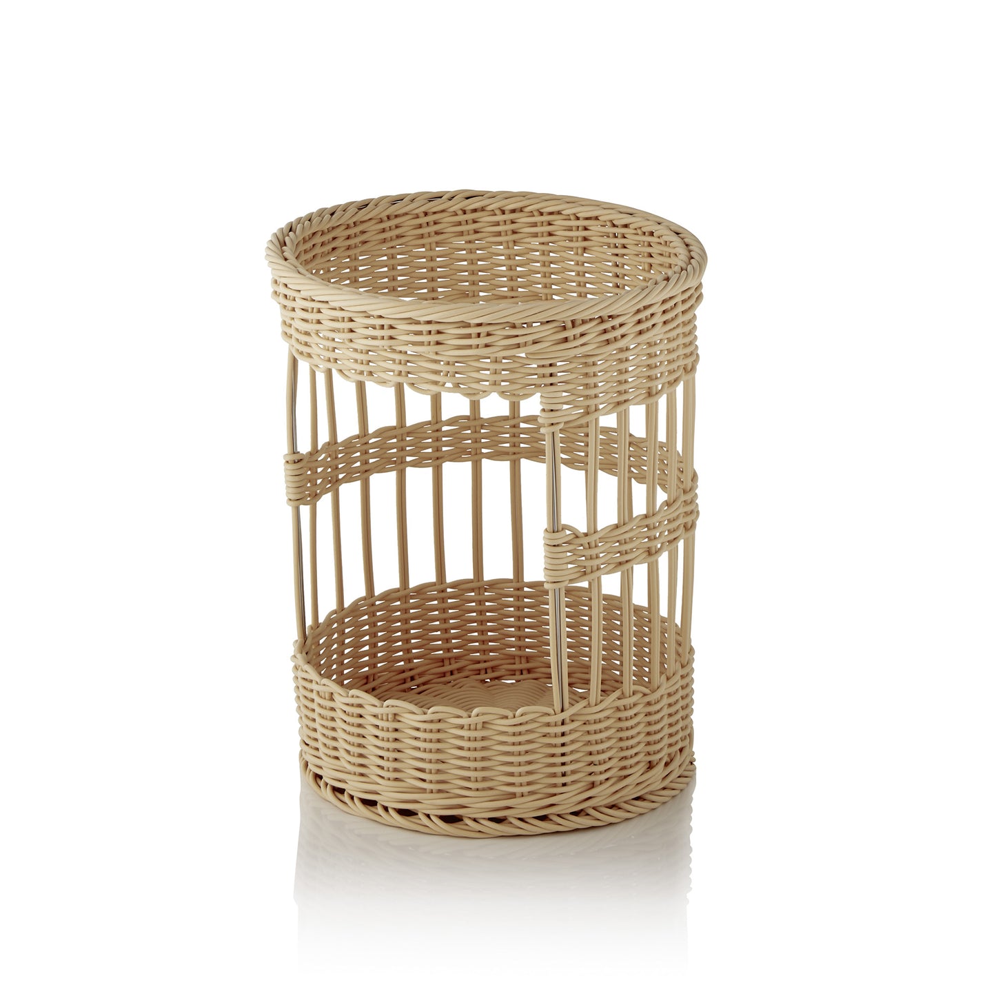 Baguettekorb Weaver Pro Systemkörbe, Ø 31 cm, Höhe 39 cm, hellbeige, Polypropylen, BPA frei 