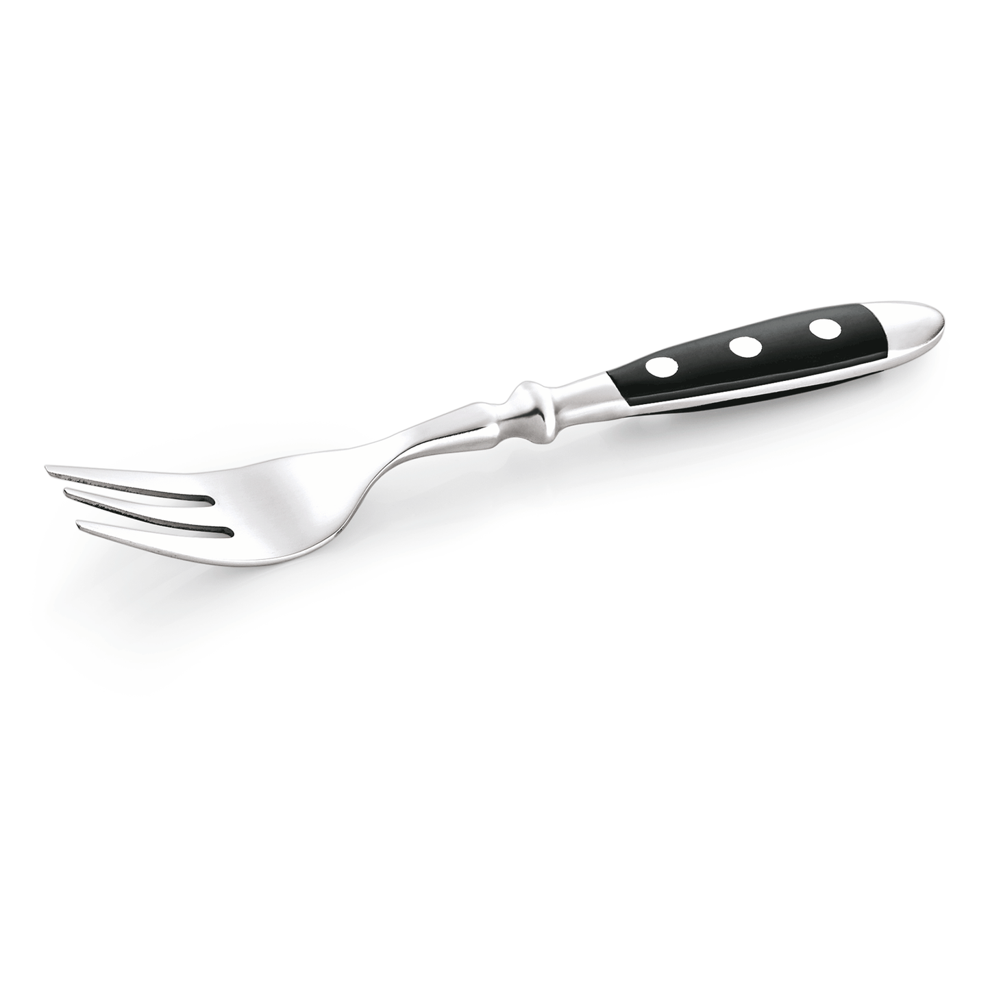 Kuchengabel BISTRO, 15 cm, mit Kunststoffgriff, Set á 12 Stück, Chromstahl 18/0 