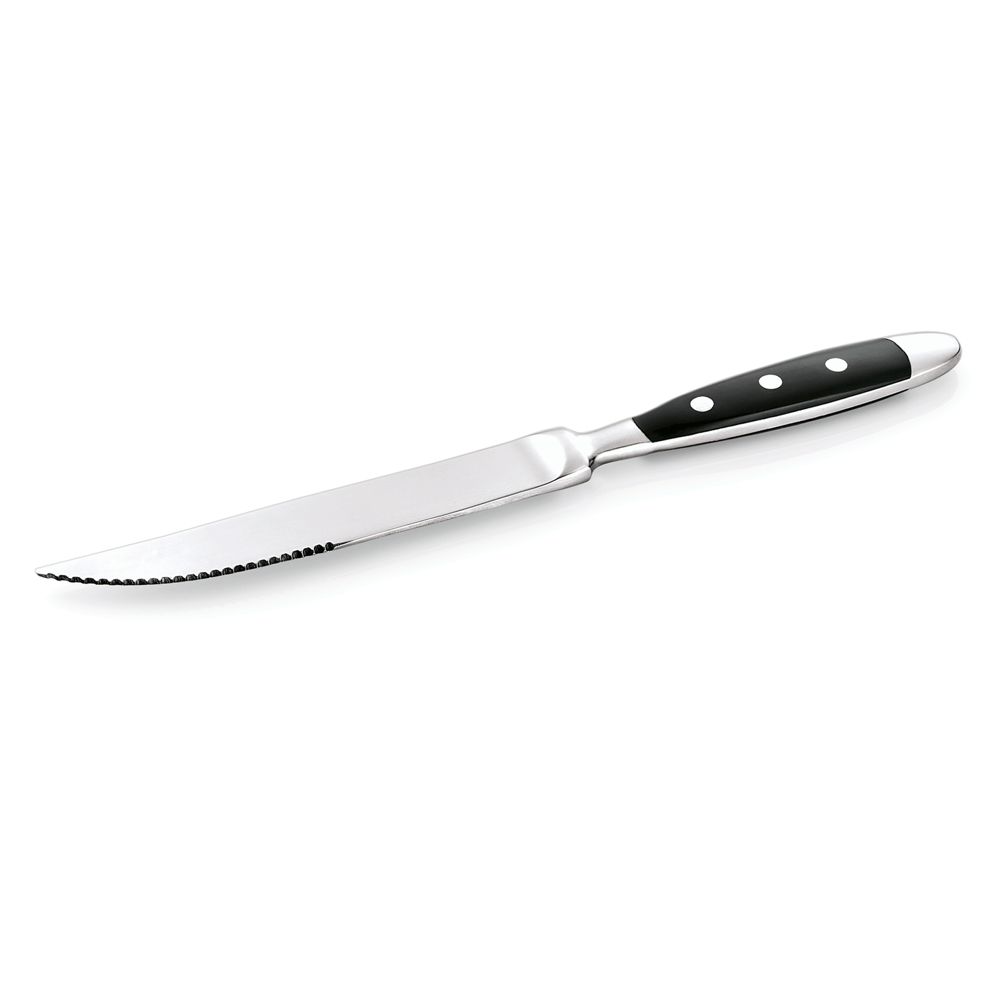 Steakmesser BISTRO, 21,5 cm, mit Kunststoffgriff, Set á 12 Stück, Chromstahl 18/0 