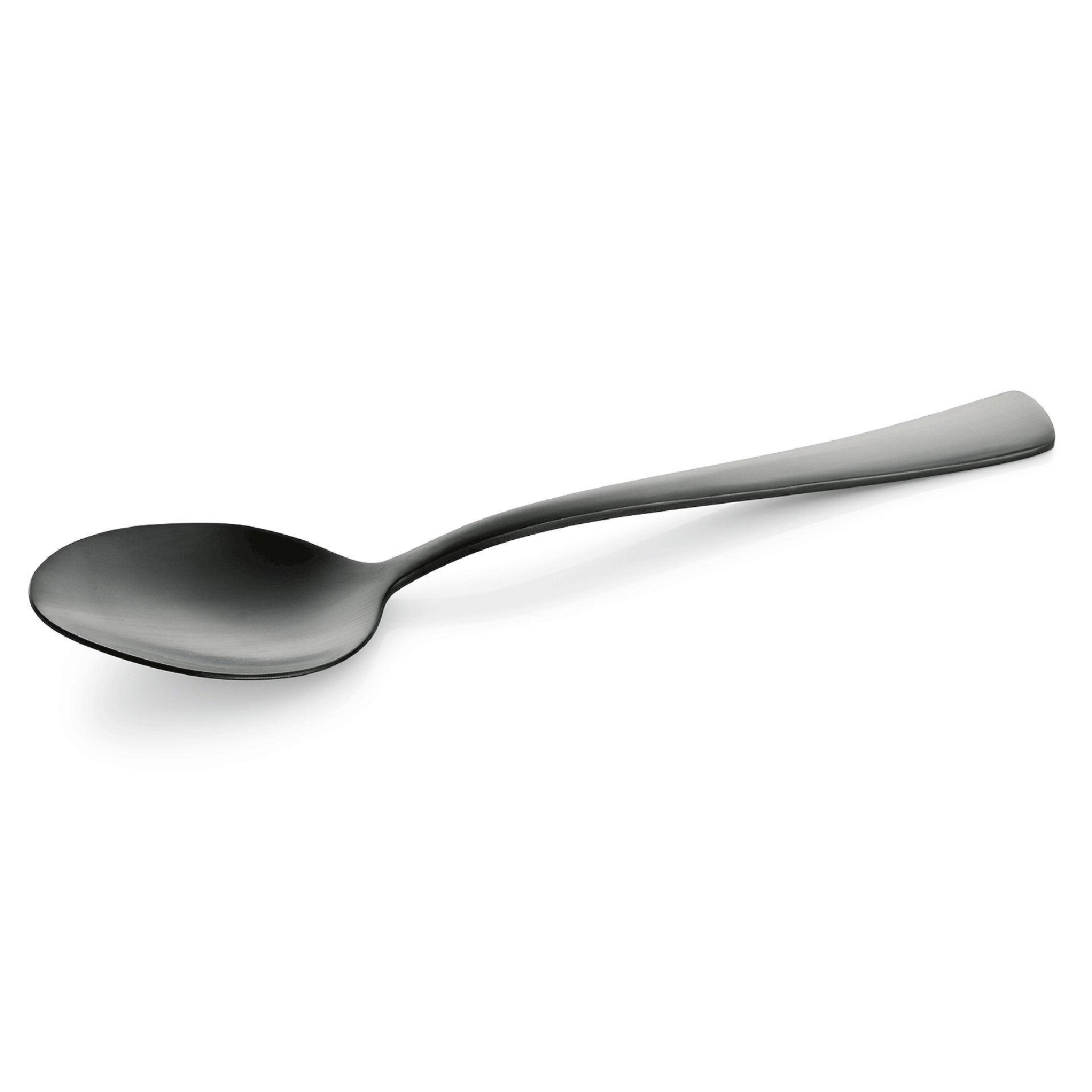 Menülöffel HAMBURG FRESH, 19,5 cm, schwarz, matte PVD Beschichtung, Set á 12 Stück, Chromnickelstahl 18/10
