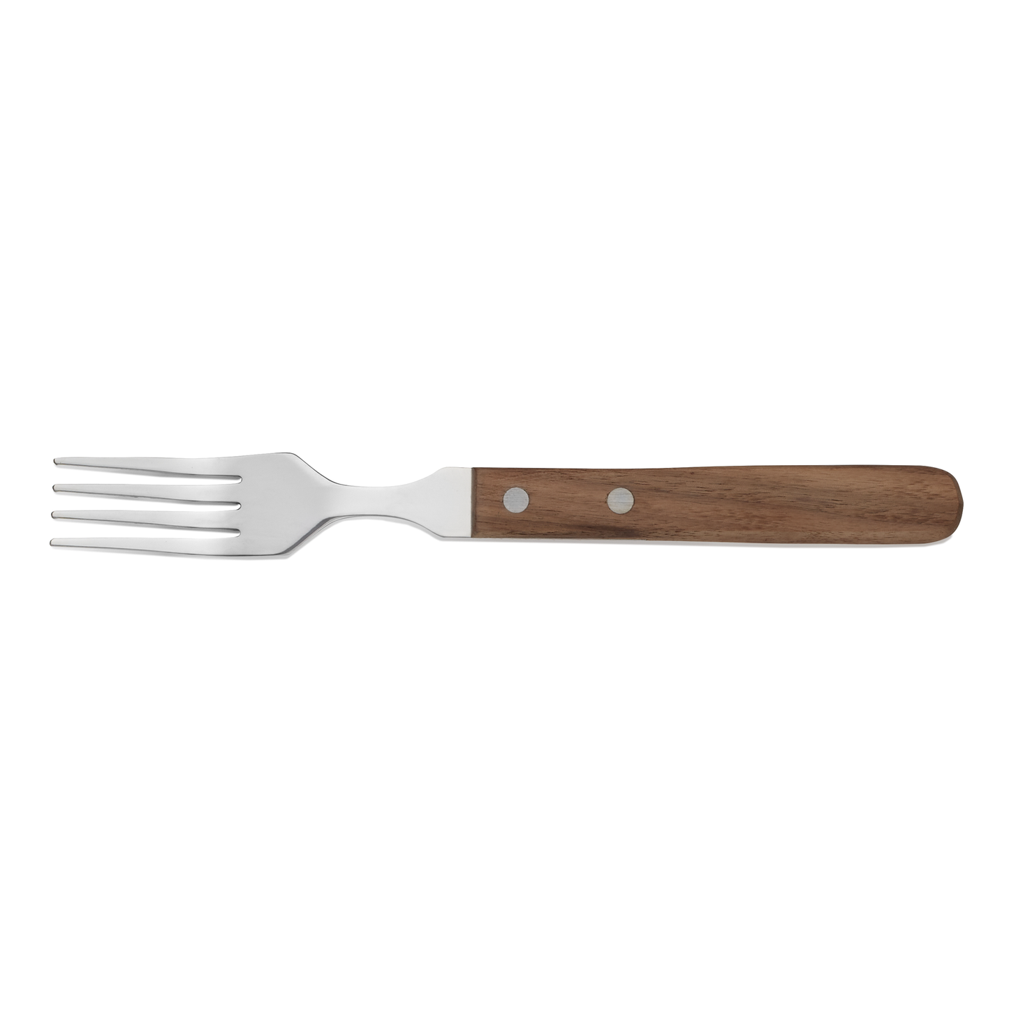 Steakgabel Set mit Walnussholzgriff, 20 cm, Set á 6 Stück, Holz, Chromstahl 13/0 