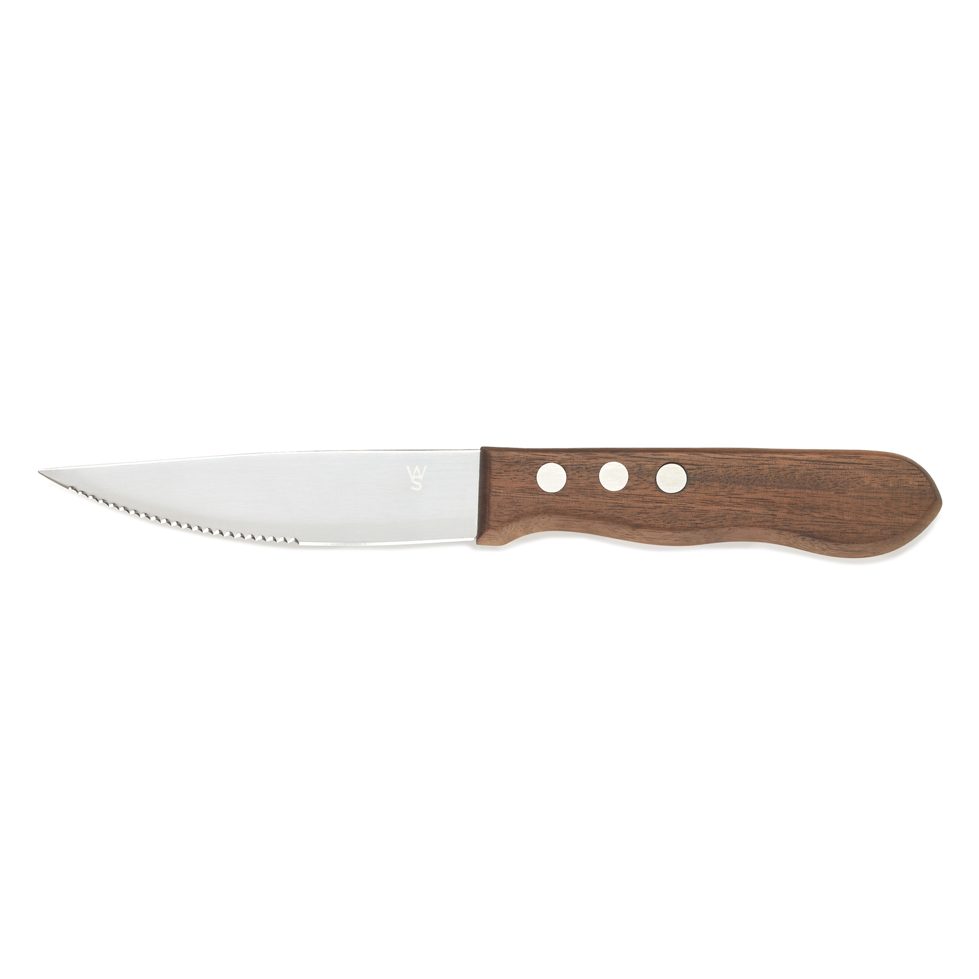 Steakmesser Set mit Pakkaholzgriff, 25 cm, Set á 6 Stück, Holz, Chromstahl 13/0 